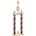 Double Flag USA Victory Shooter Trophy