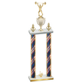 Double Flag USA First Place Weights Trophy