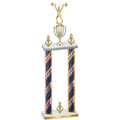Double Flag USA Victory Weights Trophy