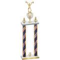Double Flag USA Year Weights Trophy
