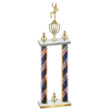 Double Flag USA Victory Majorette Trophy