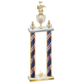 Double Flag USA First Place Music Trophy