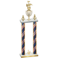 Double Flag USA Third Place Music Trophy