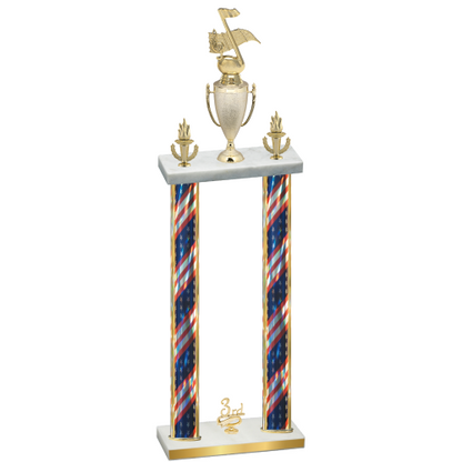 Double Flag USA Third Place Music Trophy