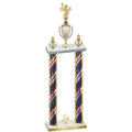 Double Flag USA Fourth Place Academics Trophy