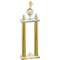 Double Gold Carbon Fiber Second Place Rugby Trophy