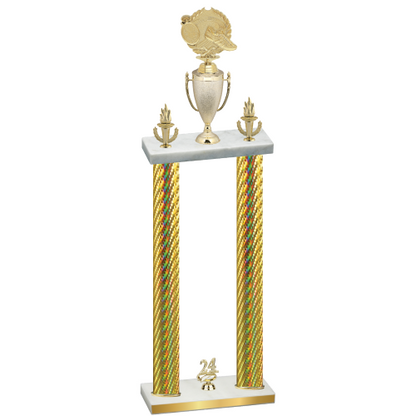 Double Gold Carbon Fiber Year Running Trophy