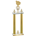 Double Gold Carbon Fiber Victory Tennis Trophy