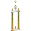 Double Gold Carbon Fiber Victory Wrestling Trophy