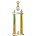 Double Gold Carbon Fiber Year Wrestling Trophy