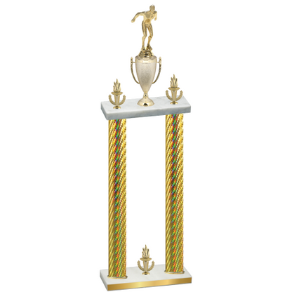 Double Gold Carbon Fiber Victory Swimming Trophy