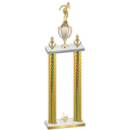 Double Gold Carbon Fiber First Place Tennis Trophy