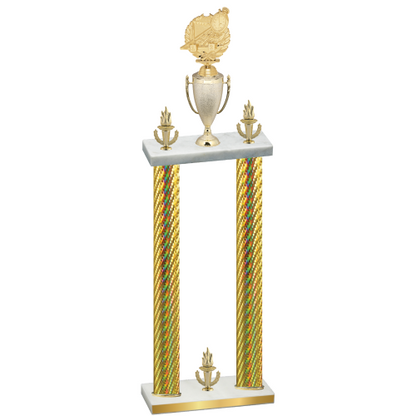 Double Gold Carbon Fiber Victory Swimming Trophy