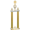 Double Gold Carbon Fiber Third Place Insert Trophy