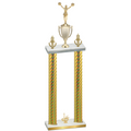 Double Gold Carbon Fiber First Place Cheerleading Trophy
