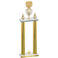 Double Gold Carbon Fiber First Place Cheerleading Trophy