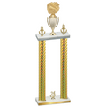 Double Gold Carbon Fiber Year Cheerleading Trophy