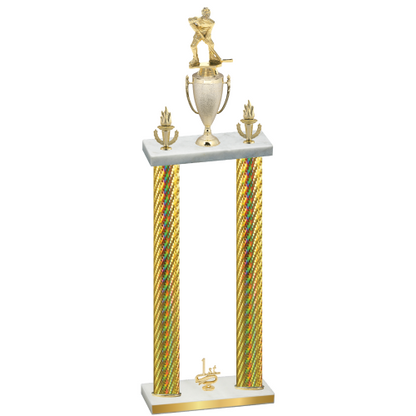 Double Gold Carbon Fiber First Place Hockey Trophy