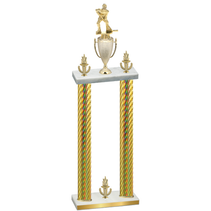 Double Gold Carbon Fiber Victory Hockey Trophy