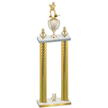 Double Gold Carbon Fiber Year Hockey Trophy