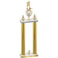 Double Gold Carbon Fiber Year Hockey Trophy
