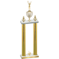 Double Gold Carbon Fiber First Place Victory Trophy