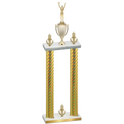 Double Gold Carbon Fiber Victory Victory Trophy