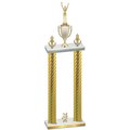 Double Gold Carbon Fiber Year Victory Trophy