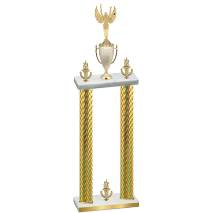 Double Gold Carbon Fiber Victory Victory Trophy
