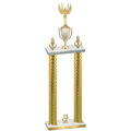 Double Gold Carbon Fiber Year Victory Trophy