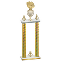 Double Gold Carbon Fiber Victory Basketball Trophy