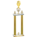 Double Gold Carbon Fiber Year Pickleball Trophy