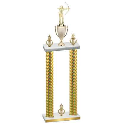 Double Gold Carbon Fiber Victory Archery Trophy