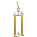 Double Gold Carbon Fiber Victory Basketball Trophy