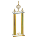 Double Gold Carbon Fiber Second Place Chess Trophy