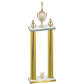 Double Gold Carbon Fiber Year Chess Trophy