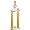 Double Gold Carbon Fiber Victory Holiday Trophy