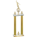 Double Gold Carbon Fiber Victory Basketball Trophy