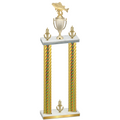 Double Gold Carbon Fiber Victory Fishing Trophy