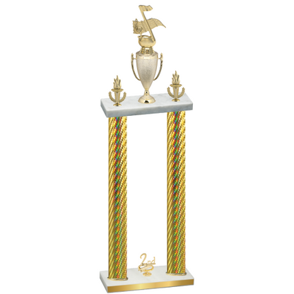 Double Gold Carbon Fiber Second Place Music Trophy