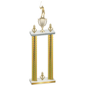 Double Gold Carbon Fiber Victory Golf Trophy