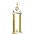 Double Gold Carbon Fiber Victory Golf Trophy