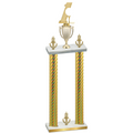 Double Gold Carbon Fiber Victory Golf Trophy
