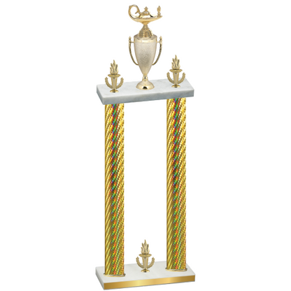 Double Gold Carbon Fiber Victory Academics Trophy