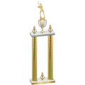 Double Gold Carbon Fiber Victory Softball Trophy
