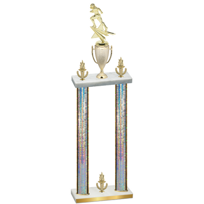 Double Silver Glacier Victory Football Trophy