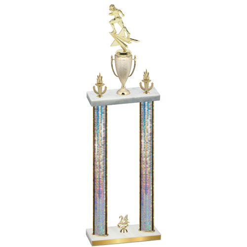 Double Silver Glacier Year Football Trophy