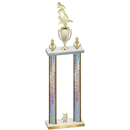 Double Silver Glacier Year Football Trophy