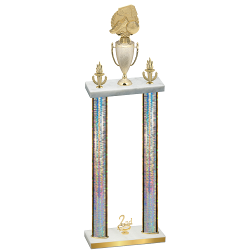 Double Silver Glacier Second Place Soccer Trophy
