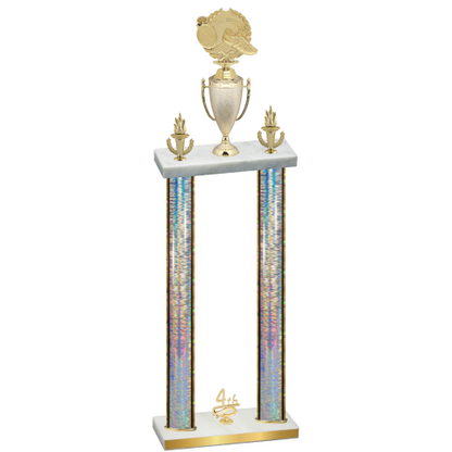 Double Silver Glacier Fourth Place Running Trophy